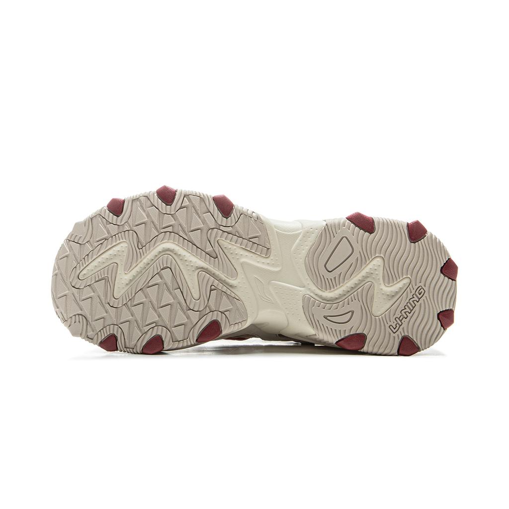 New LiNing Cat's Claw Lite 2 Anti Slip Wear Resistant Low Top Chunky Sneakers Women's Beige AGCV030-4