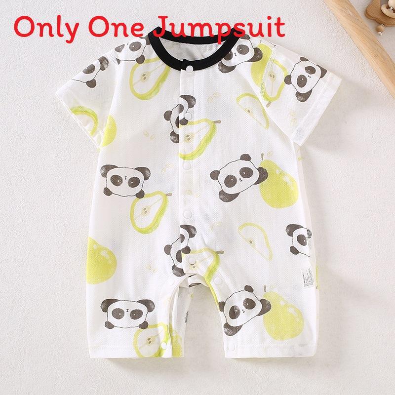 Baby Cotton Romper Suit With Antibacterial Nobone Technology For Newborns Summer Wear