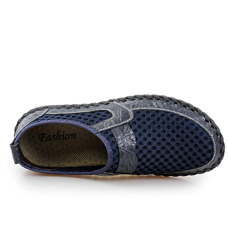 Summer men's shoes breathable men's sports and leisure shoes Korean version trendy shoes lazy mesh shoes one pedal