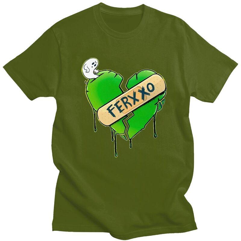 Custom Male Pop Singer Feid Ferxxo T Shirt ShortSleeve Cotton Tshirts Streetwear Tshirt Casual Tees Loose Fit Clothing