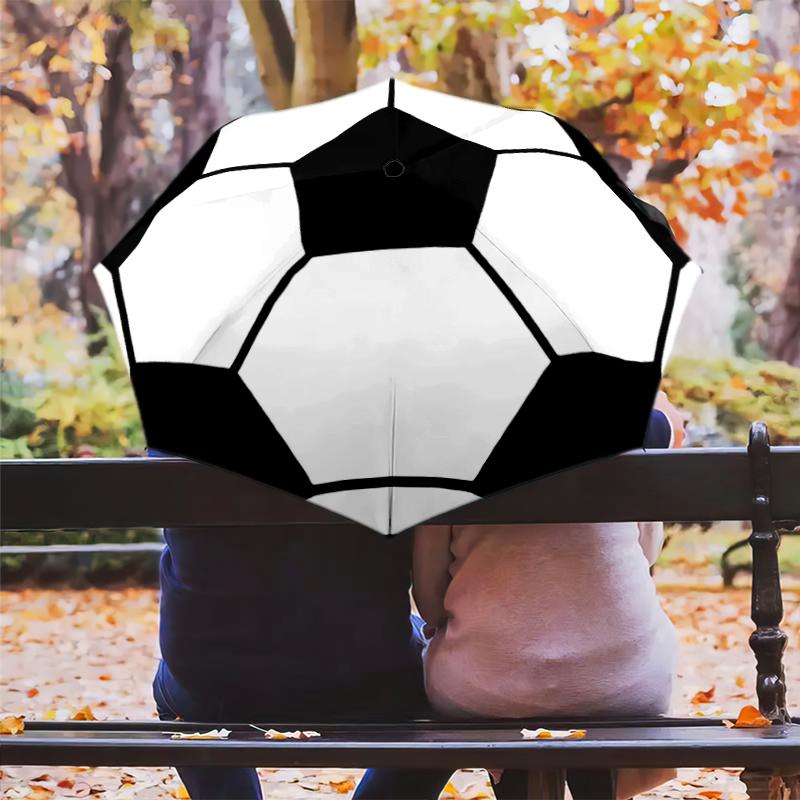 1PC Football Sport Umbrella Portable Folding Umbrella Iron Frame Hole Bone Structure Outdoor Home Umbrella A10
