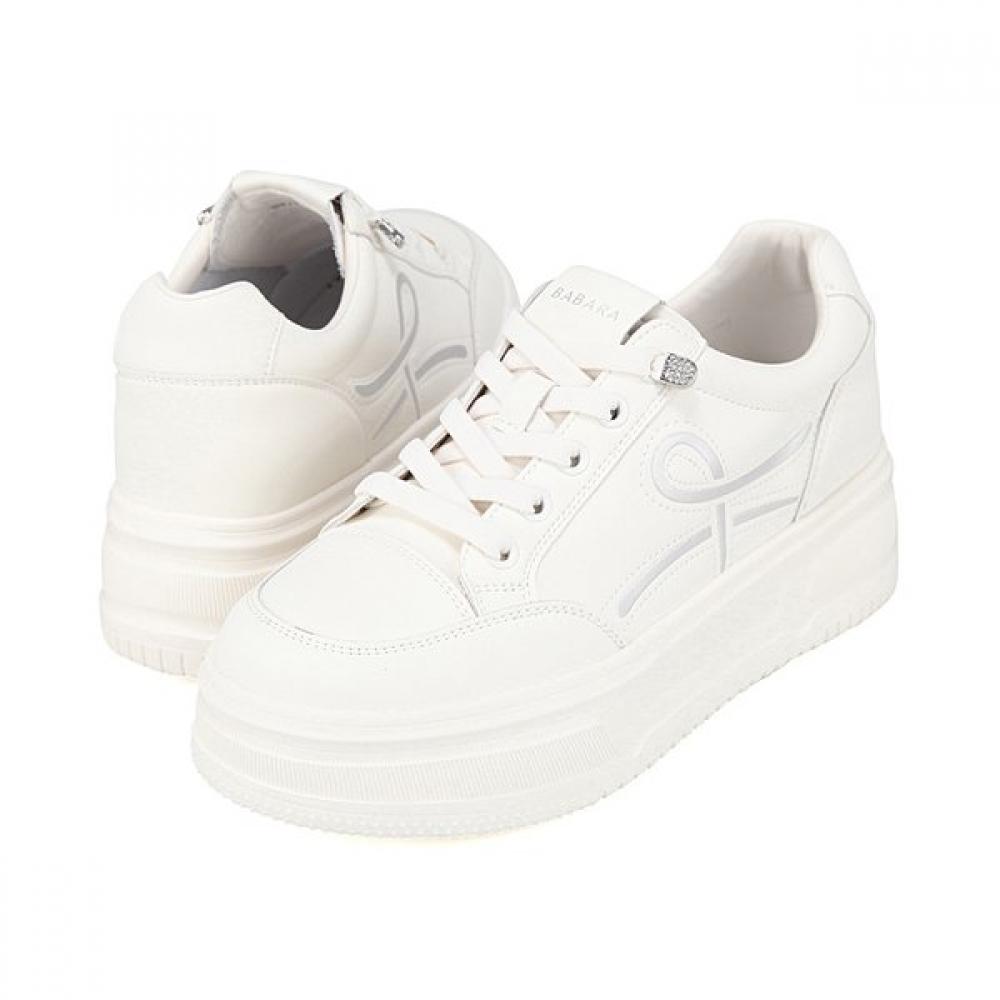BARBARA Women Leather Height Increasing Mold Sneakers 6cm Bbj165