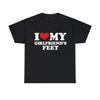 I Love My Girlfriend's Feet, I Love My Girlfriend Unisex Shirt Cotton Oversize Large Size