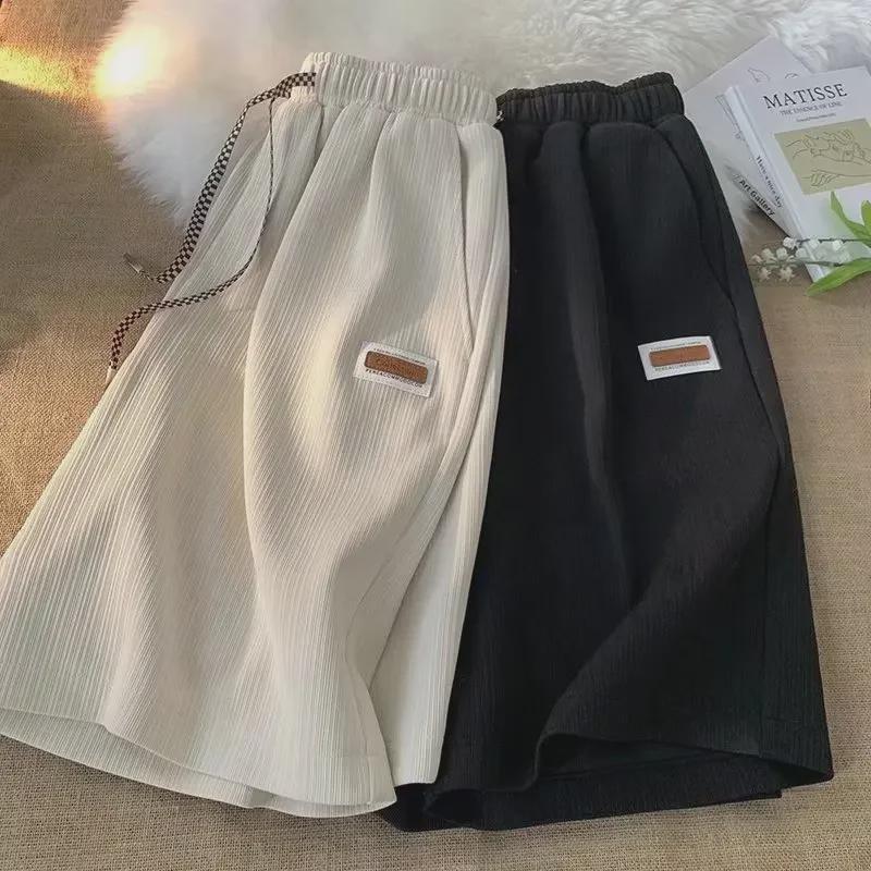 Men's Loose Fit Summer Ice Silk Basketball Shorts: Trendy & Versatile