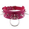 Black Spike Choker Goth  Punk Harajuku  Collar Belt Necklace Pu Leather Chocker  Cosplay Club Party  Festival Jewelry
