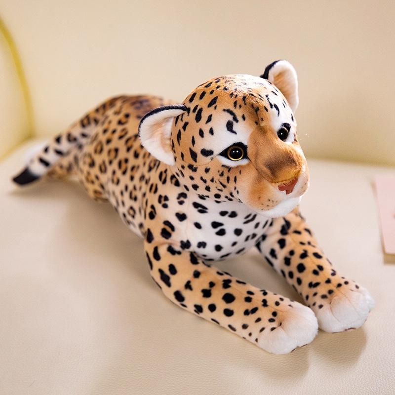

Cute simulation little tiger leopard doll plush toy lying down white tiger leopard doll children soothing doll 50cm（0.25kg） леопардовый