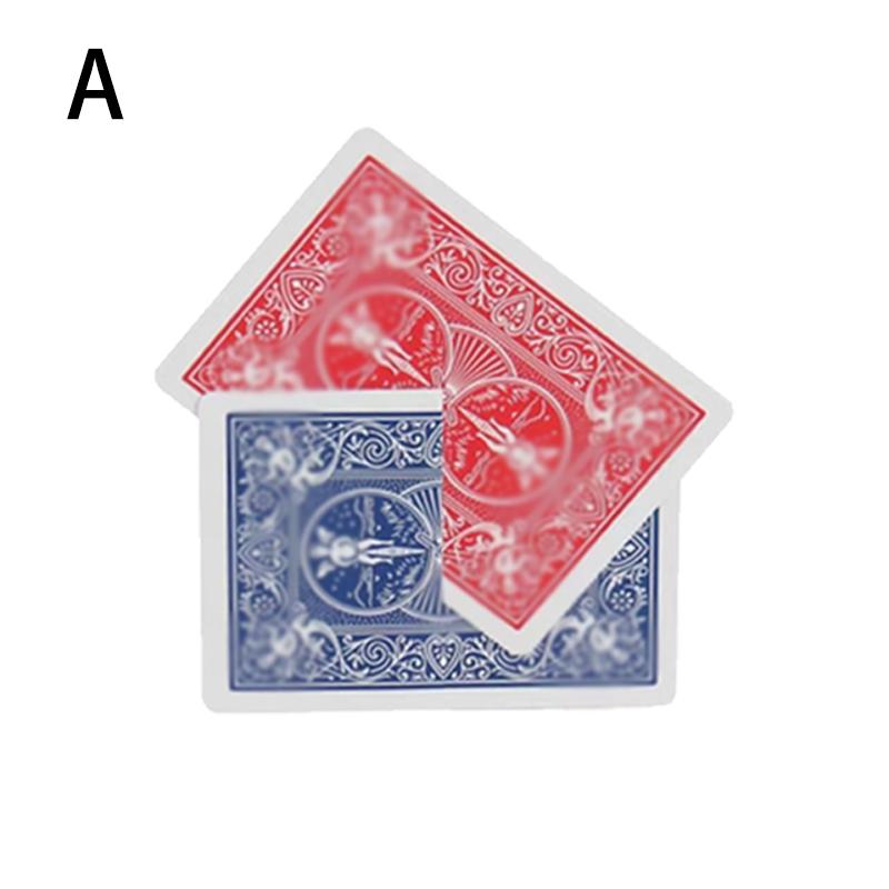 Cut & Restored Card Card Thru Card Magic Tricks Cross Hallucination Intersection Gimmick Card Magic Props Illusions Street Magic