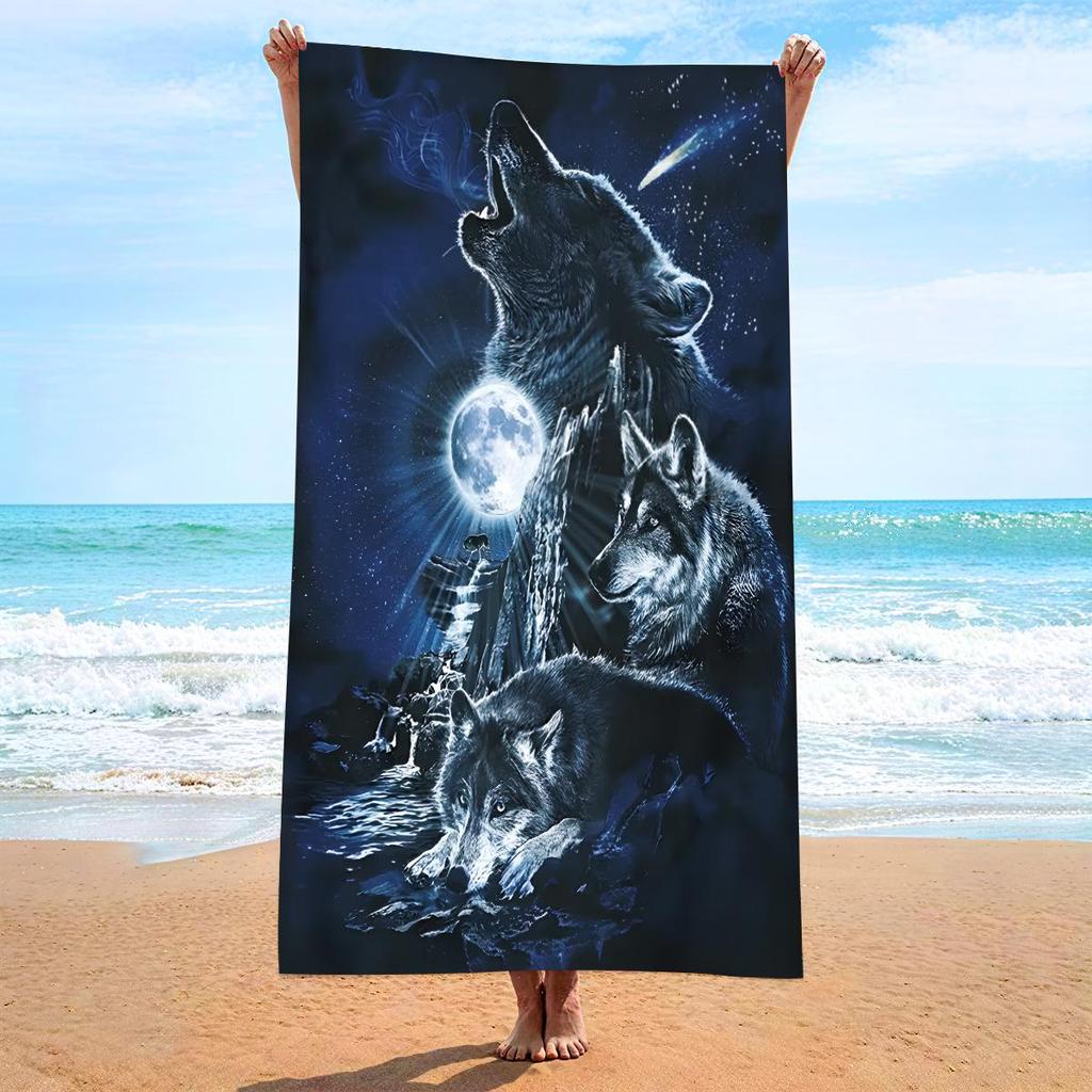 70x140 Microfiber Custom Printed Beach Towel - Absorbent & In Stock