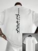 Unisexs Summer  Pure Cotton Fashionable Casual Loose Japanese Printed Round Neck Short Sleeved TShirt Versatile Top