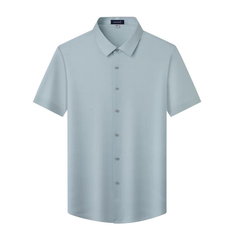 Judger Men s Striped Silk Blend Short-Sleeve Shirt 41