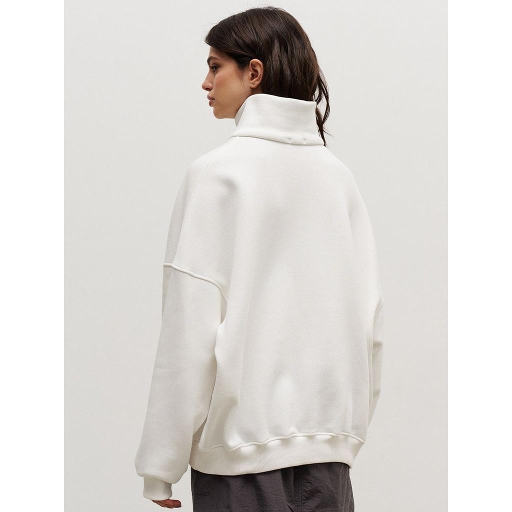 GMXIA Lapel Zipper Sweatshirt Autumn and Winter Street Fashion Loose, Casual and Laid-back Style Zipper Sweatshirt