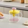 Stirring Cup with Strainer Mesh Transparent Manual Press Graduated for Home Cooks,