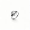 Statement Garnet Ring, 925 Sterling Silver, Christmas Gift