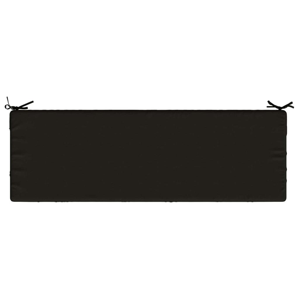 2 piece Bench Cushions SOEST 2 pcs. 100percent Polyester Black