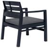 3 Piece Garden Dining Set Anthracite Plastic