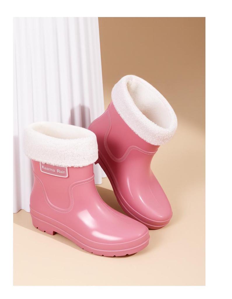 Exquisite Women's Short Rain Boots - Non-slip, Waterproof, and Stylish for Spring and Autumn