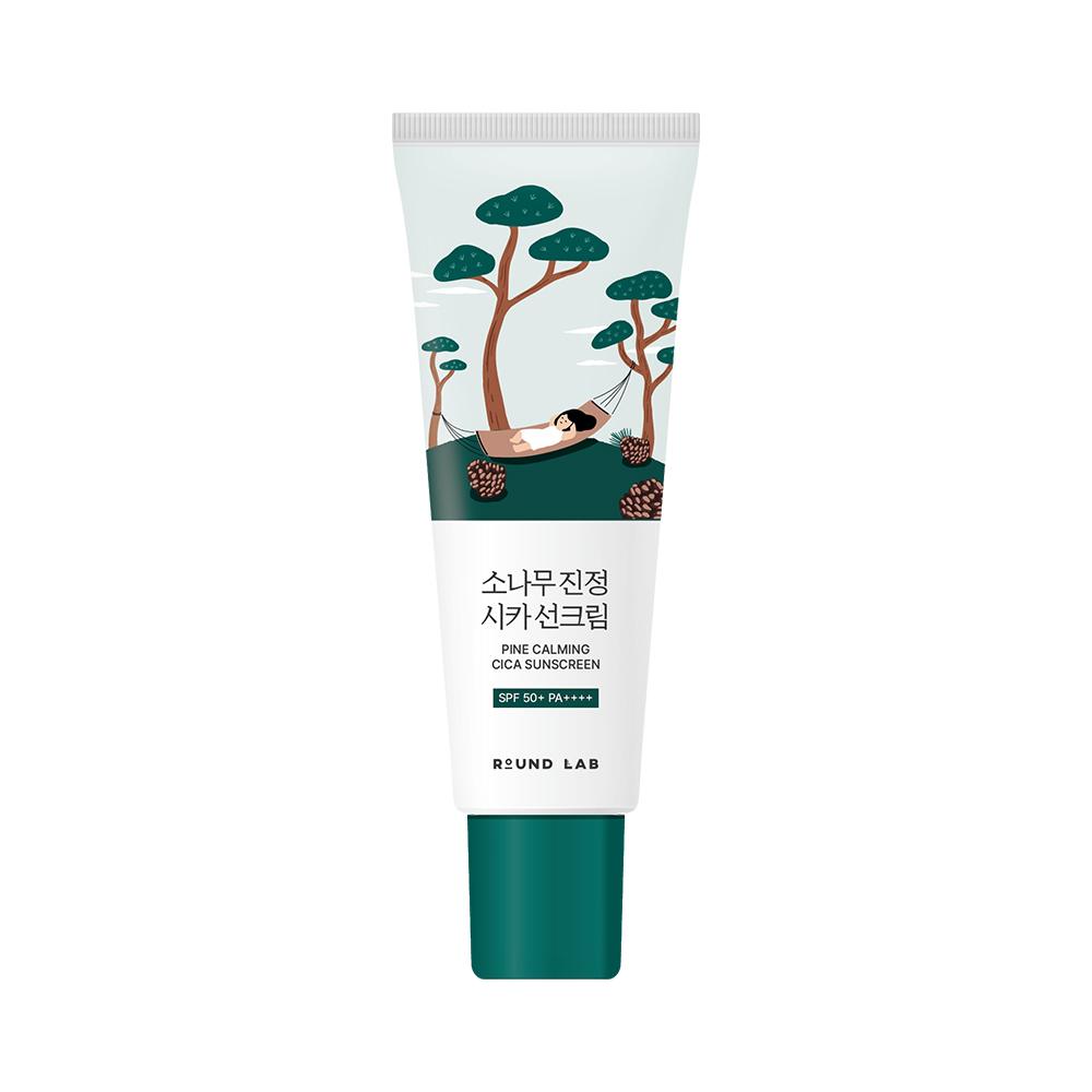 Round Lab Pine Cica Calming Sun Cream – Soothing UV Protection with Pine Tree Extract, Korean