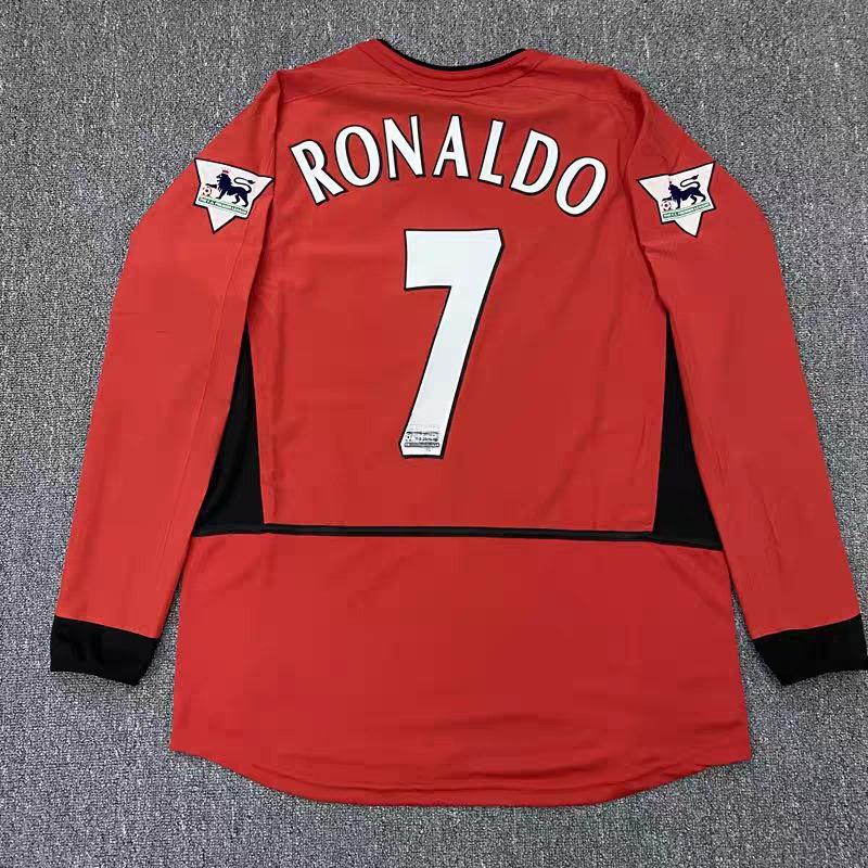 Königliches M Fußball Retro Langarmtrikot, Fußballtrikot Verein AC bar S Aufdruck einteilig.