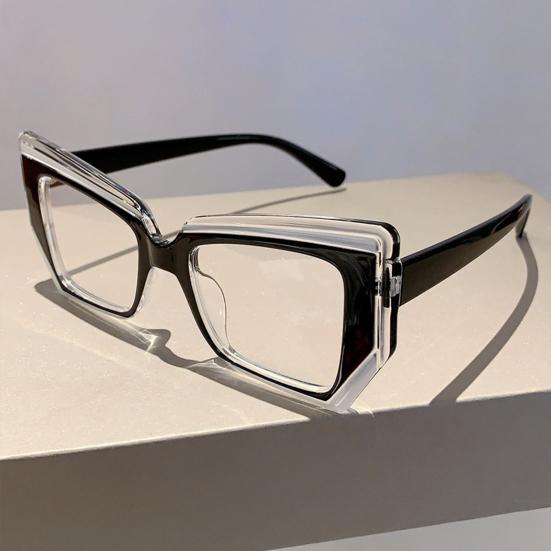 Blue Light Blocking Glasses for Men Women Large Frame Square Glasses Anti-Fatigue