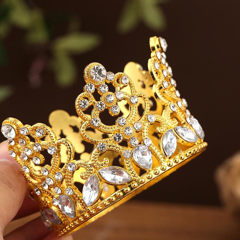 Bridal Wedding Tiaras Little Crown Brithday Cake Baking Decorative Head Jewelry Children'S Small Diadem Hair Accessories