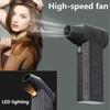 Electric  Fan 130000RPM Rechargeable Blower Adjustable Wind Speed for Multipurpose Effective Cleaning Cooling