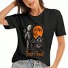 Halloween Scarecrow Unisex Cotton T Shirt, Premium Cotton Graphic, Durable And Long Lasting, Relaxed Fit , Trick Or Treat Casual And Stylish Tee Top, 