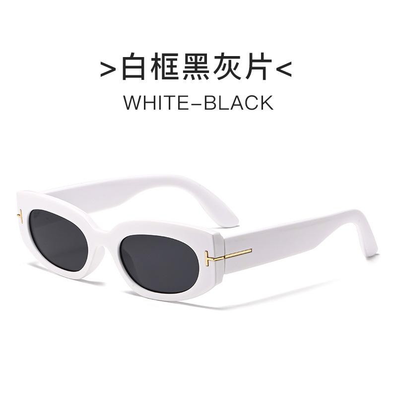 New Vintage Oval Sunglasses Woman Luxury Brand Small Rectangle Sun Glasses Female Small Ellipse Eyewear Uv400
