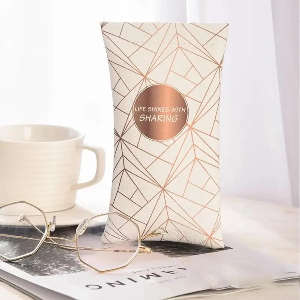 Creative Automatic Closing Sun Glasses Case Oil Painting Artistic Eyewear Storage Bag Waterproof Soft Shell Glasses Box Feamle
