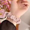 18mm Ice Silk Bow Elastic Bandfor Women Strap for Huawei GT 6/ 5 / 4  for Garmin Venu 3S /Forerunner