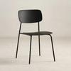 Family Dining Chairs - Simple Nordic Style, Light Luxury Leather, Creative Iron Backrest, Ideal for Restaurant & Home Seating