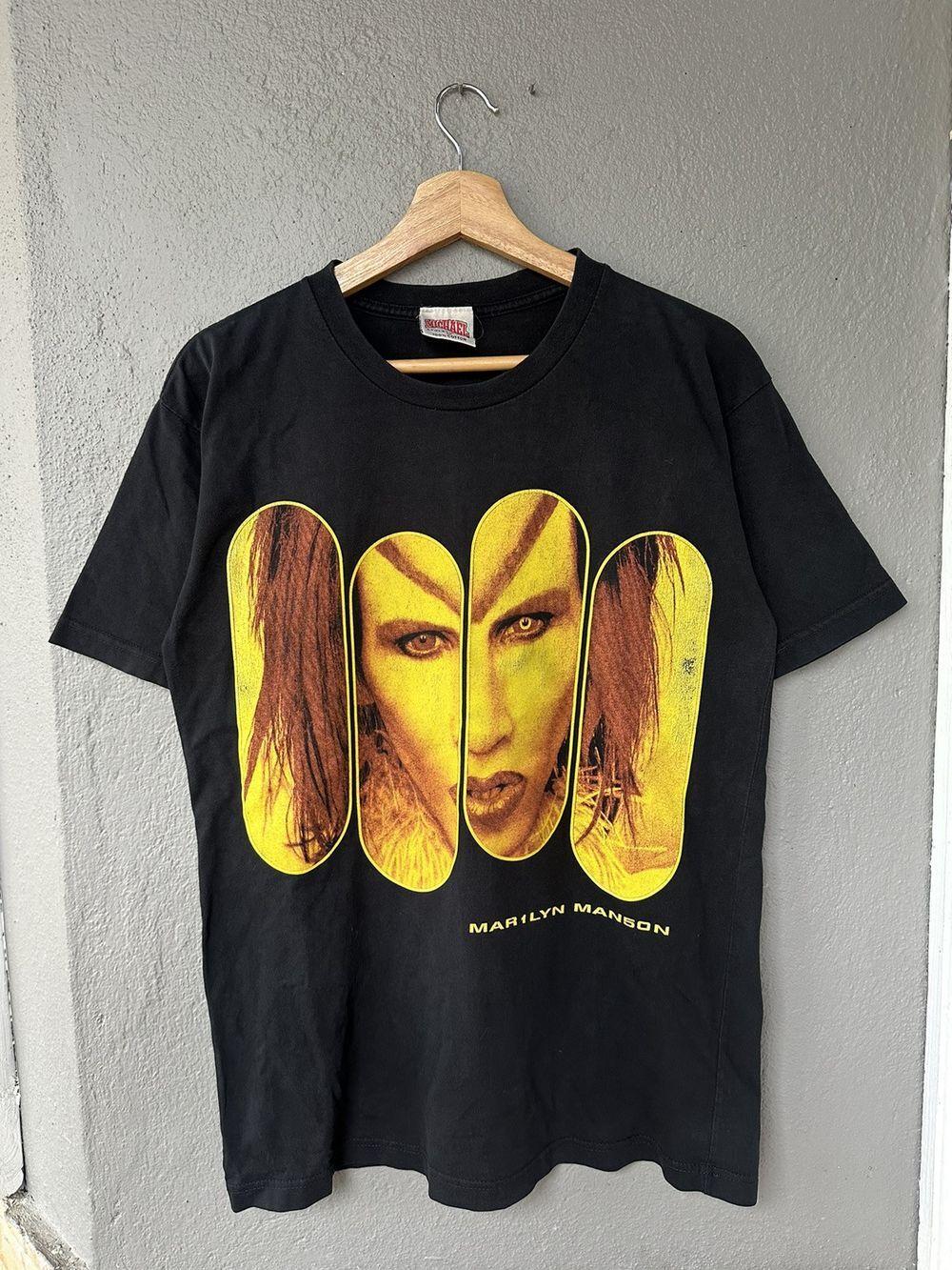 Marilyn Manson Rock is Dead Band Rock Black Unisex Tshirt S5XL KH9054 S