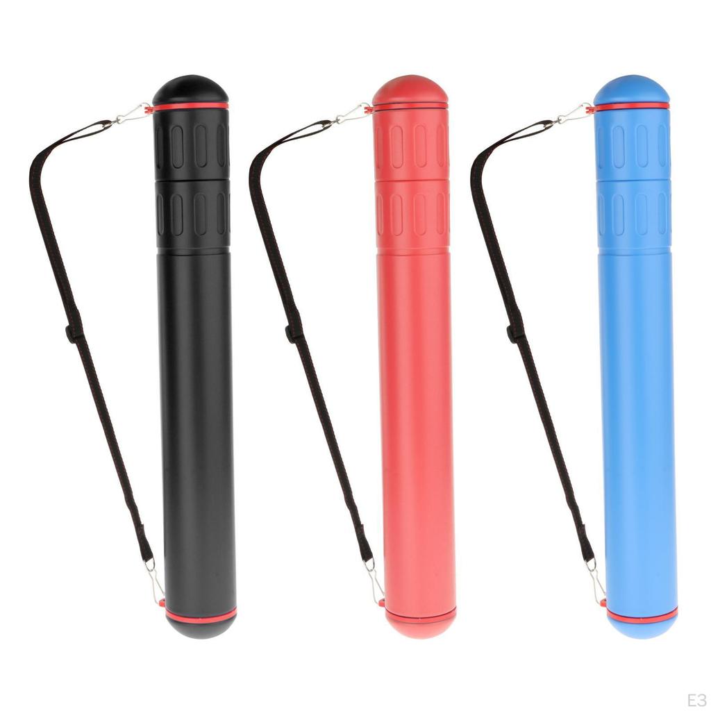 Adjustable Document Poster Storage Tube with Shoulder Strap Portable Holder Durable Telescopic