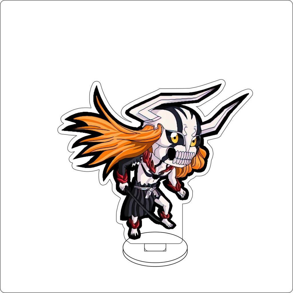 10CM Anime BLEACH Figure Stand Model Grimmjow Jaegerjaques/Urahara Kisuke/Kurosaki Ichigo Cute Desk Decor Standing Sign Gifts