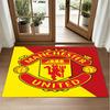 Manchester United FC Design Crystal Velvet Rug Soft Decorative Mat for Bedroom Entrance
