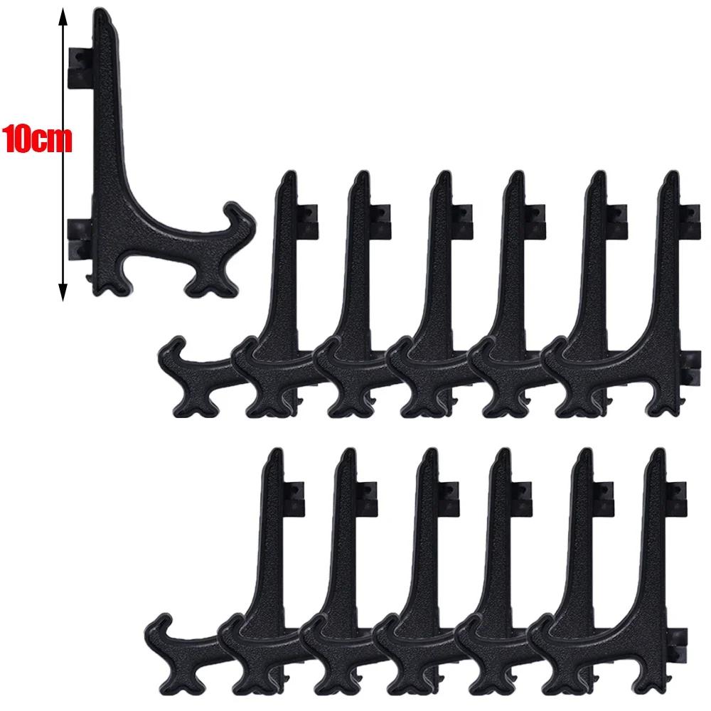 2/20PCS Dish Plate Racks Folding Bowl Plate Picture Stand Storage Holder Plastic Dish Bowl Plate Holder Kitchen Accessories
