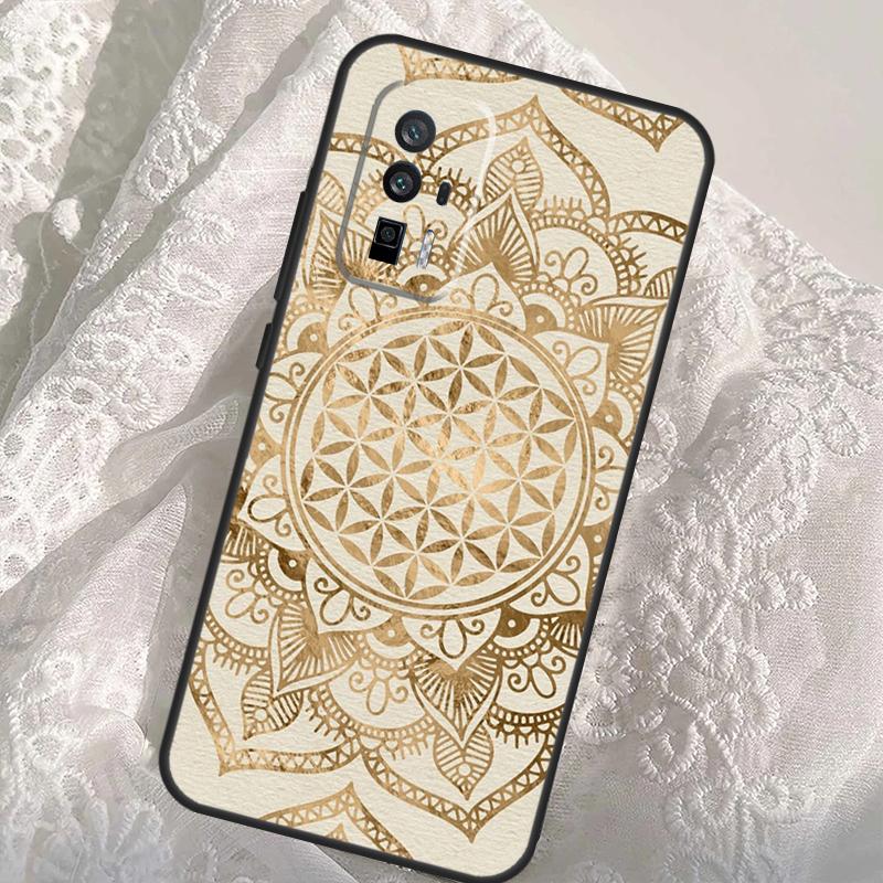 Flower Mandala Case For Xiaomi 14T Pro 13T 12T 11T 13 14 Ultra POCO X6 F6 Pro M6 X3 X5 M5s F3 F5 Cover