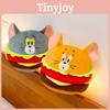 Tom And Jerry Burger Shaped Plush Toy Cute Cartoon Doll Kids Birthday Gifts
