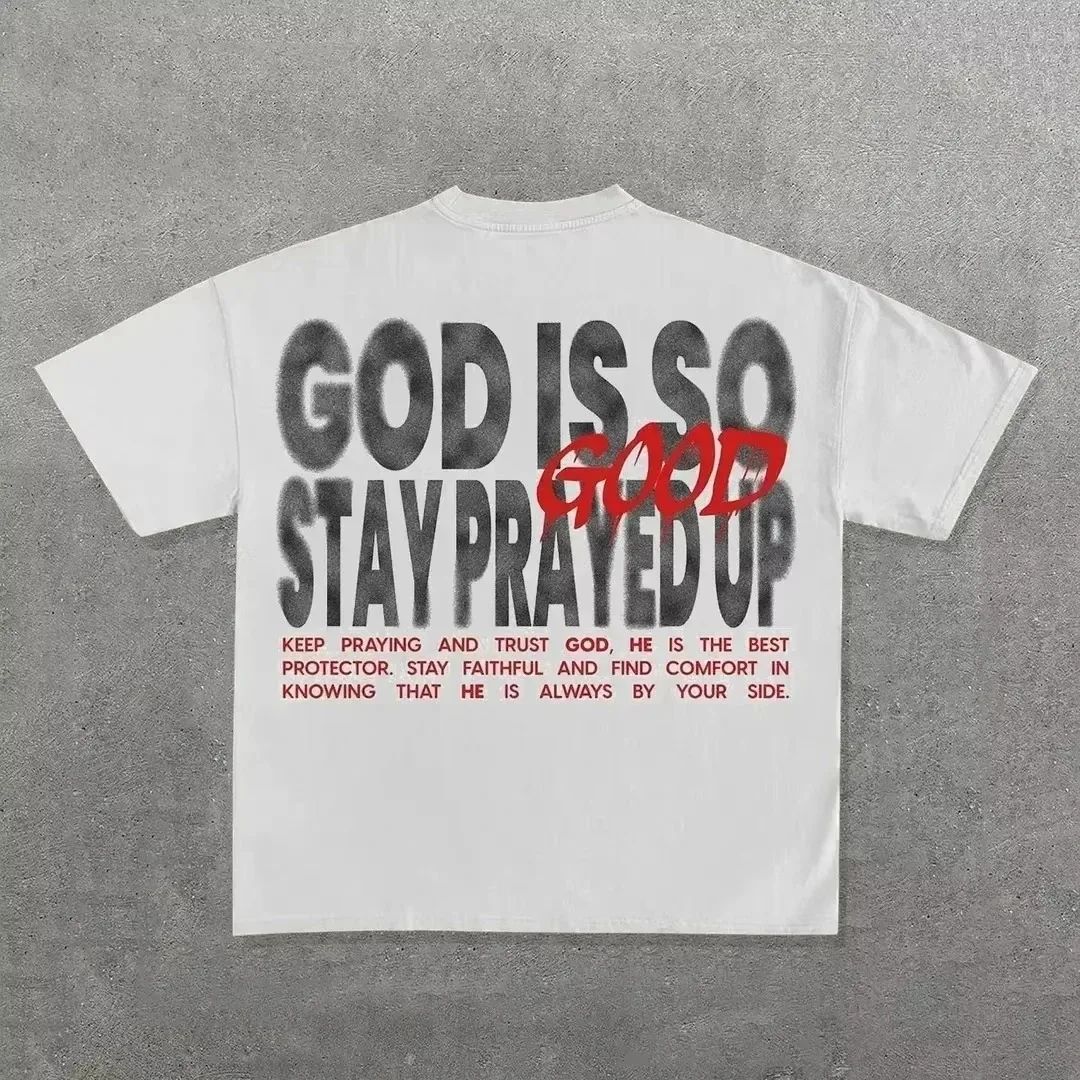 

Hip-hop Loose Men Women Gothic High Quality Print Short Sleeve Letter Graphic Print Streetwear Crew Neck T-shirts Trend Unisex XXXXL