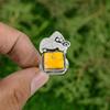 925 Silver Natural Bumble Bee Jasper Promise Stackable Wife Ring Jewelry US 8.25