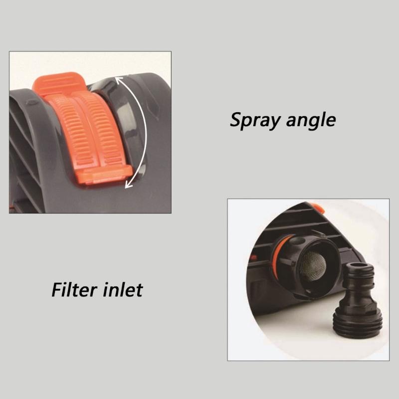 Wide Coverage 19 Hole Oscillating Sprinkler Heavy Type Rotating Lawn Sprinkler Head For Even Garden And Yard Watering