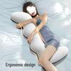 Washable Memory Foam Body Pillow for Adults - Side Sleeper & Leg Support
