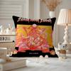 Black S-S-S-Sabbath Band Cushion Cover Pattern Printed Pillowcase For Living Room Sofa Cushion Cover & Bedroom Decor
