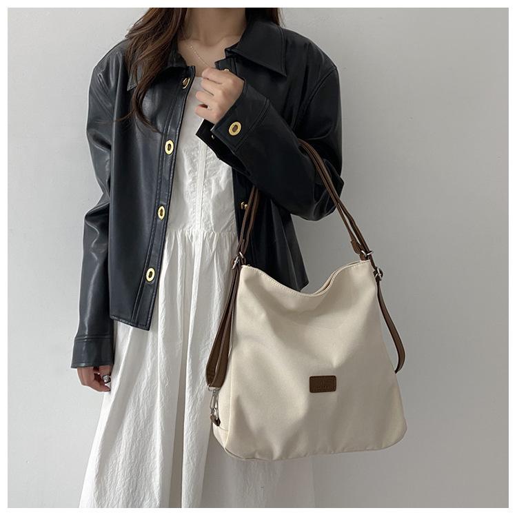 Damska płócienna torba miejska 2023 - Plecak o dużej pojemności i torba na ramię dla studentów