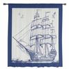 Vintage Sailing Ship Seagull Sheer Curtains for Living Room Decoration Window Curtains for Kitchen Tulle Voile Organza Curtains