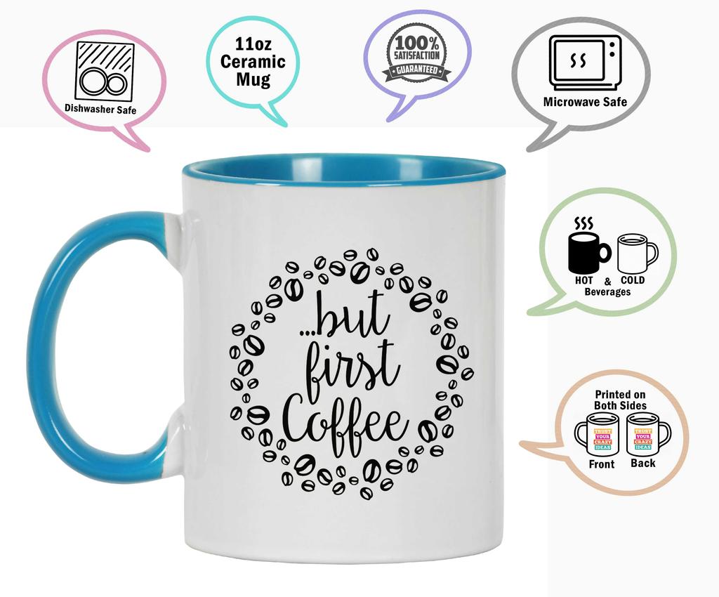 Inkdotpot Enjoy Your Coffee 11 Oz Ceramic Coffee Mugs Great For Bride Funny Novelty Gift For Coffee