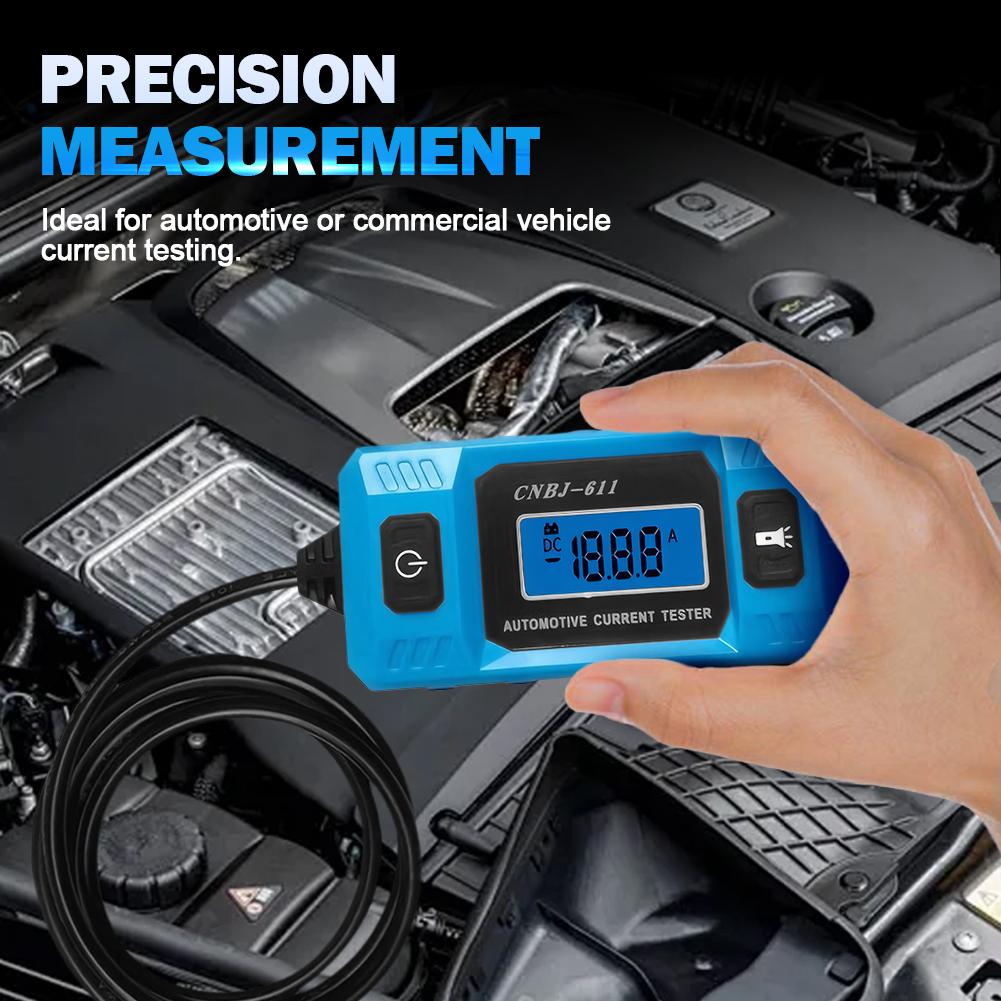 CNBJ-611 12V Δοκιμαστής Ρεύματος Ασφαλειών Αυτοκινήτου Οθόνη LCD Αναλυτής Διαρροών Αυτοκινήτου Εργαλείο Ανιχνευτής Κυκλώματος Υψηλής Ακρίβειας Αξεσουάρ Αυτοκινήτου