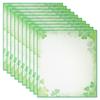 MIDORI Colored Paper with Glitter and Clover Set of 10 Pattern, (Item No. 33116006)