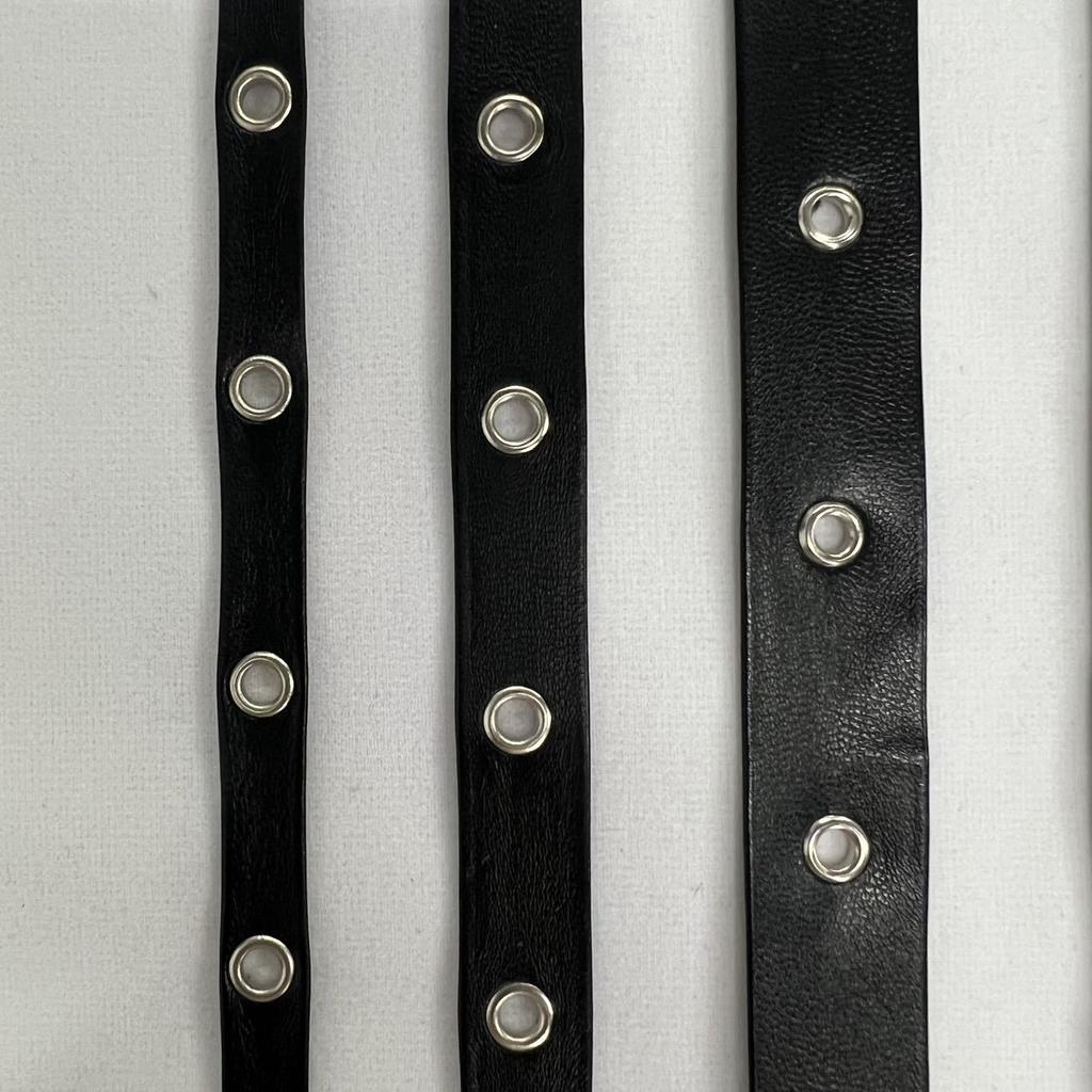 Composite Leather, Claw Nails, Rivets, Steam Eyes, Black Pu Leather Rope, Corns, Webbing, Clothing Accessories, Handmade Diy