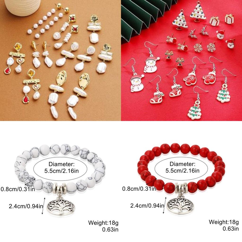 Fashionable Bohemian Ethnic Turquoise Beaded Bracelet Set For Women