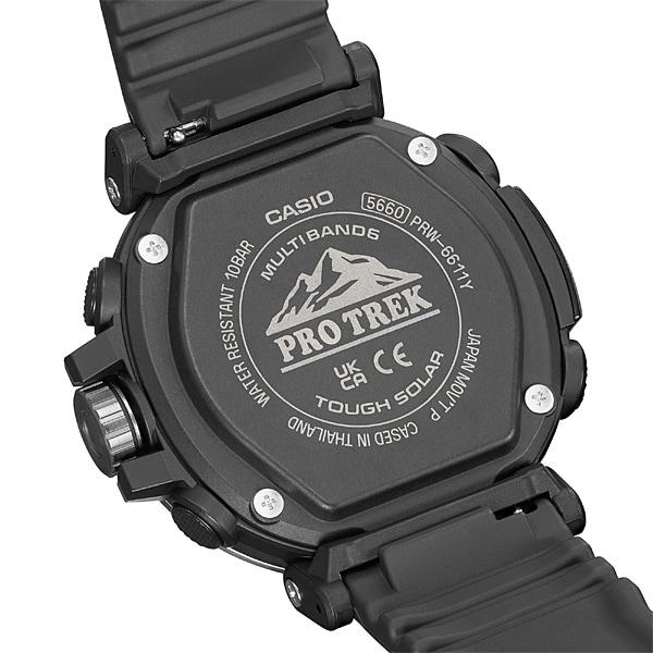 Casio Montre ronde PRO TREK PRW-6611Y-1JF [PROTREK Climber Line PRW-6611 Series Bracelet en caoutchouc pour homme]